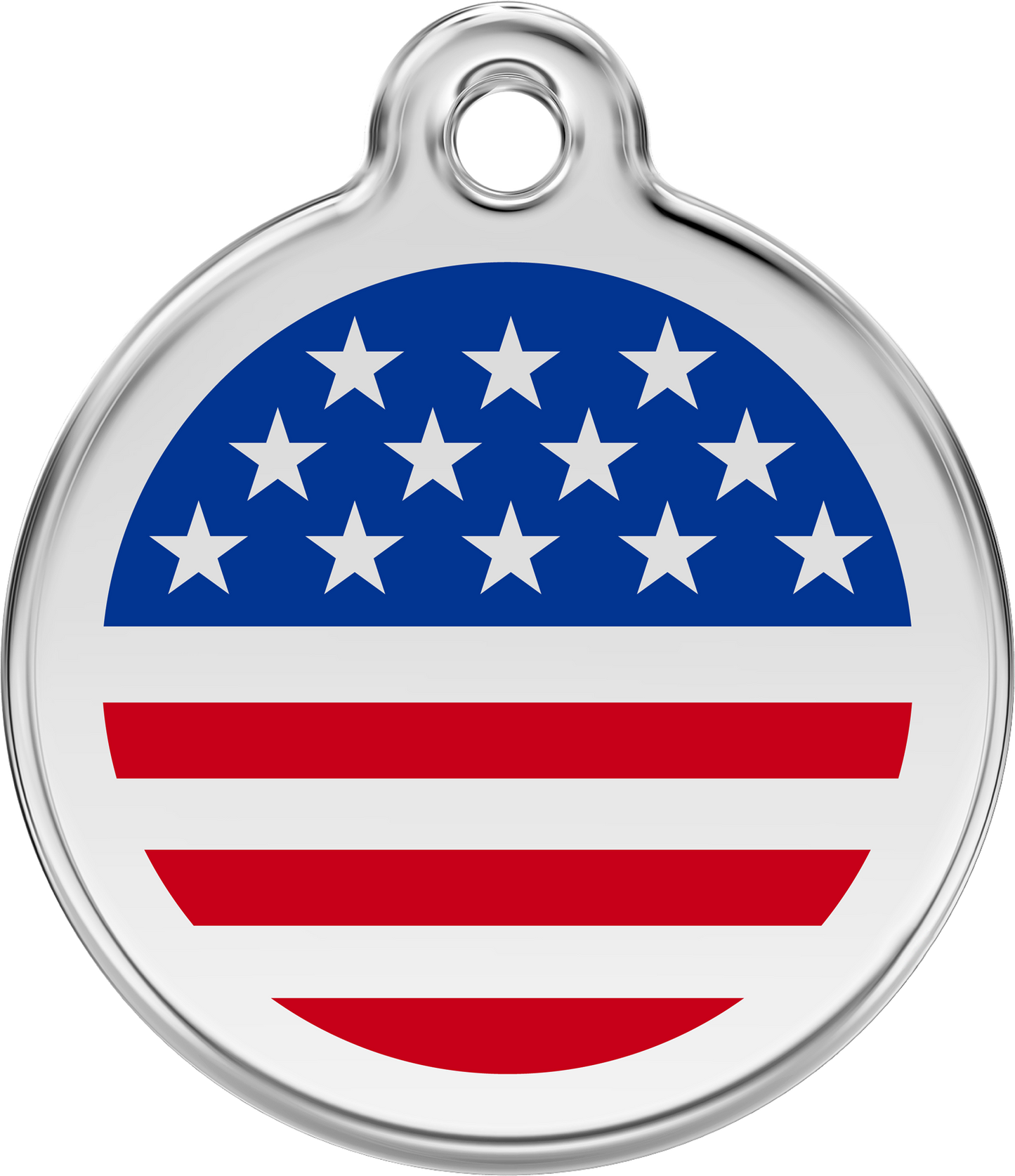 Red Dingo ''Flags'' Enamel Dog Tag