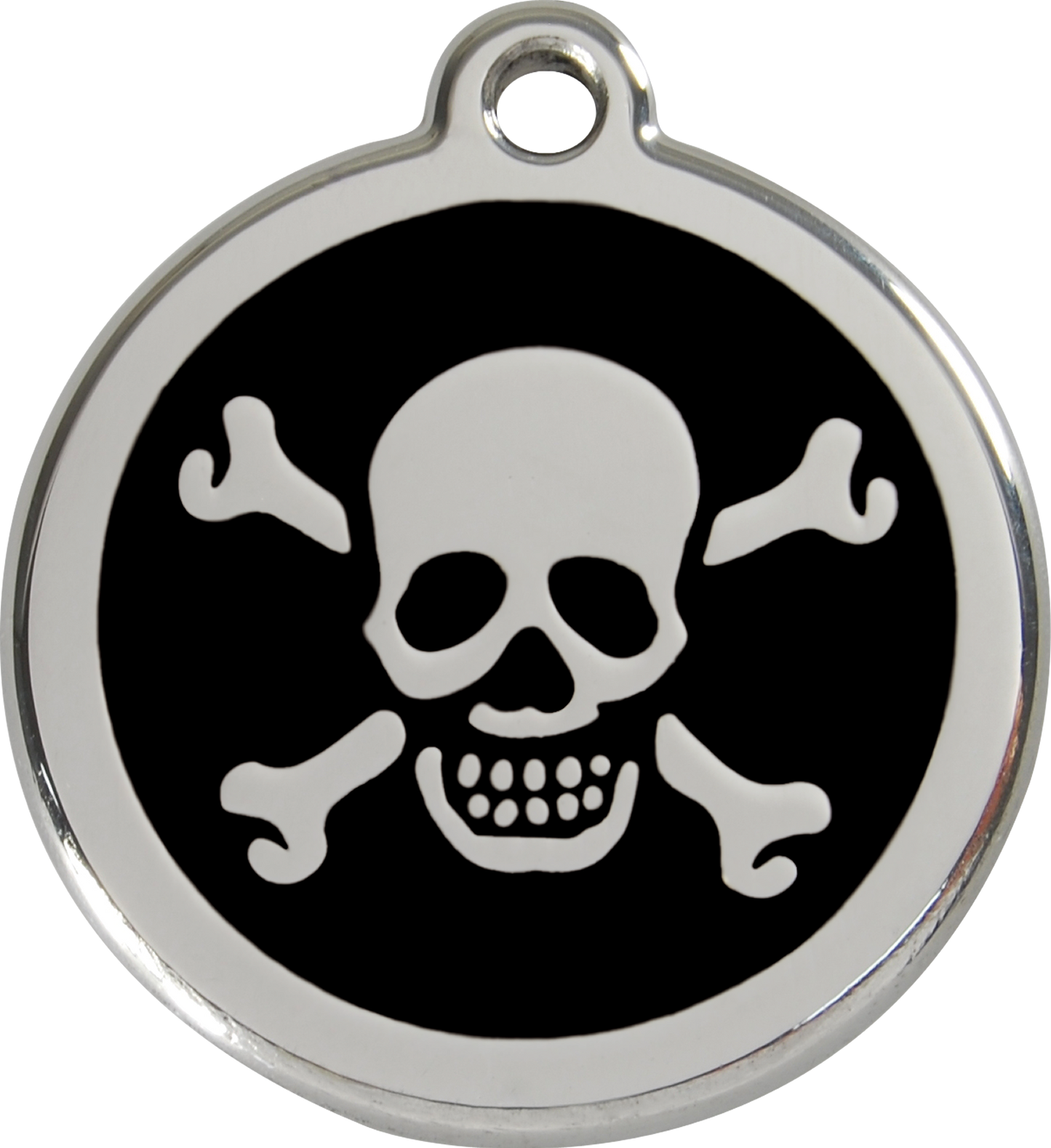 Red Dingo Enamel Dog Tag - Skull & Crossbones