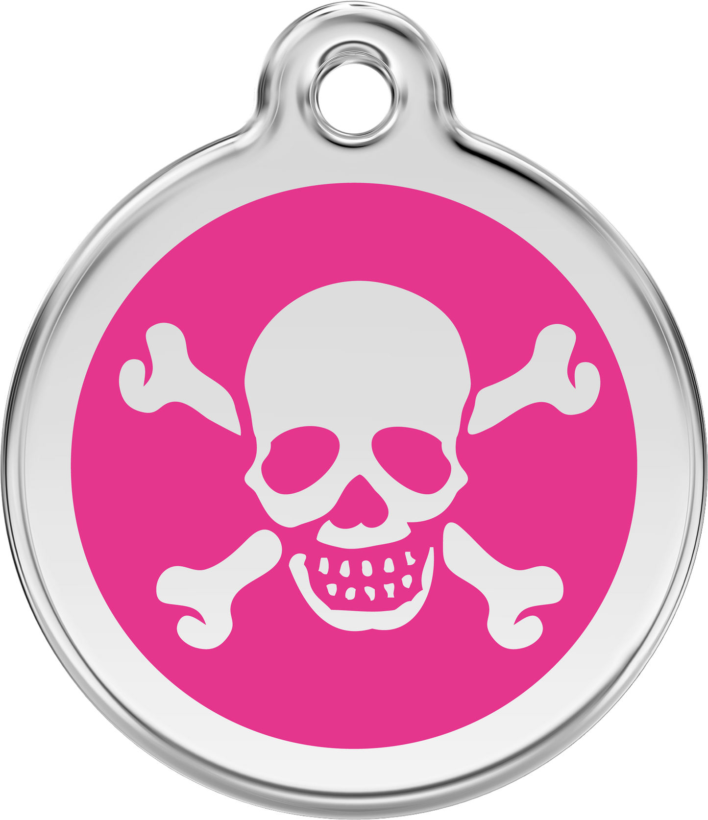 Red Dingo Enamel Dog Tag - Skull & Crossbones