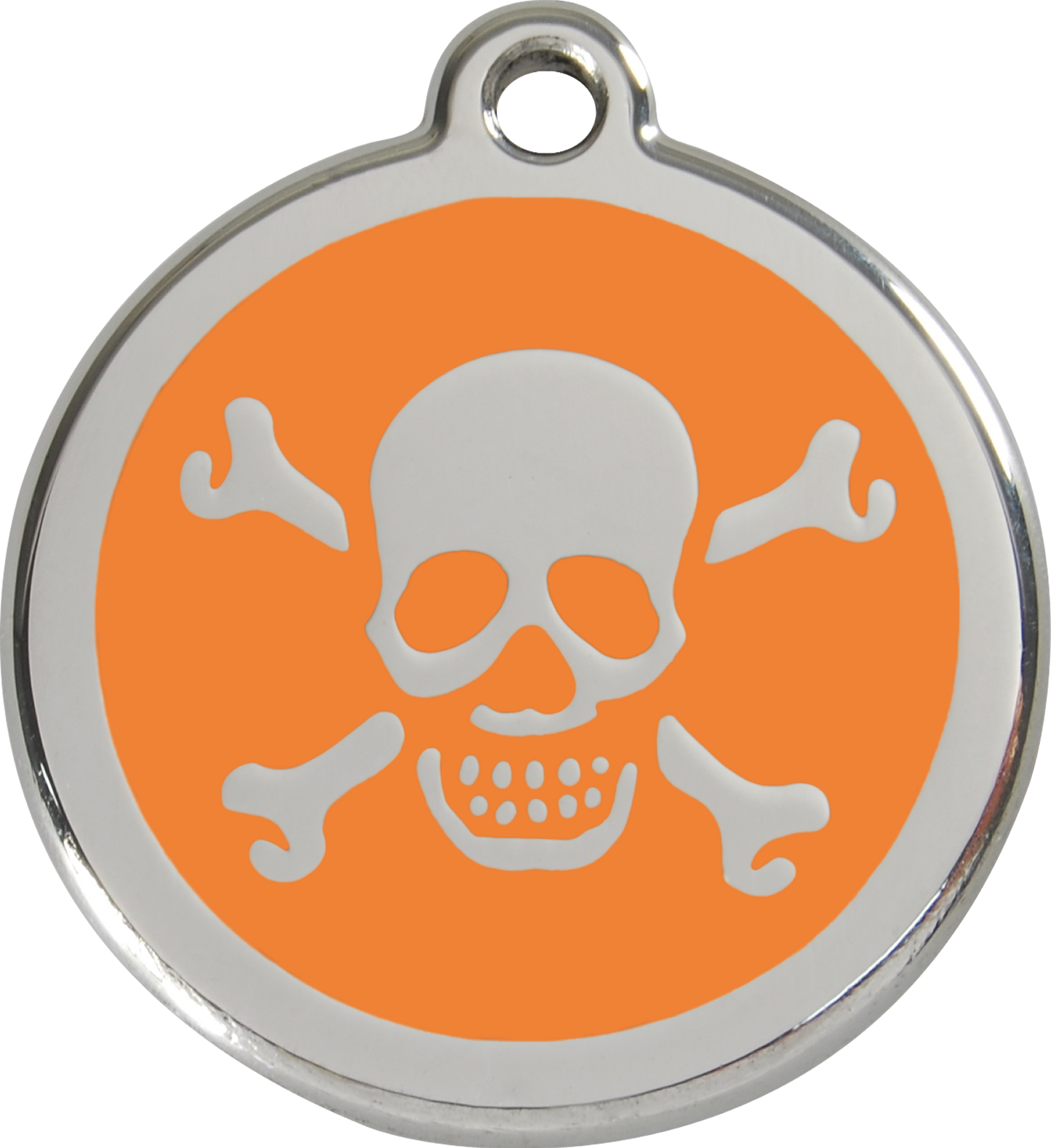 Red Dingo Enamel Dog Tag - Skull & Crossbones