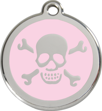 Red Dingo Enamel Dog Tag - Skull & Crossbones