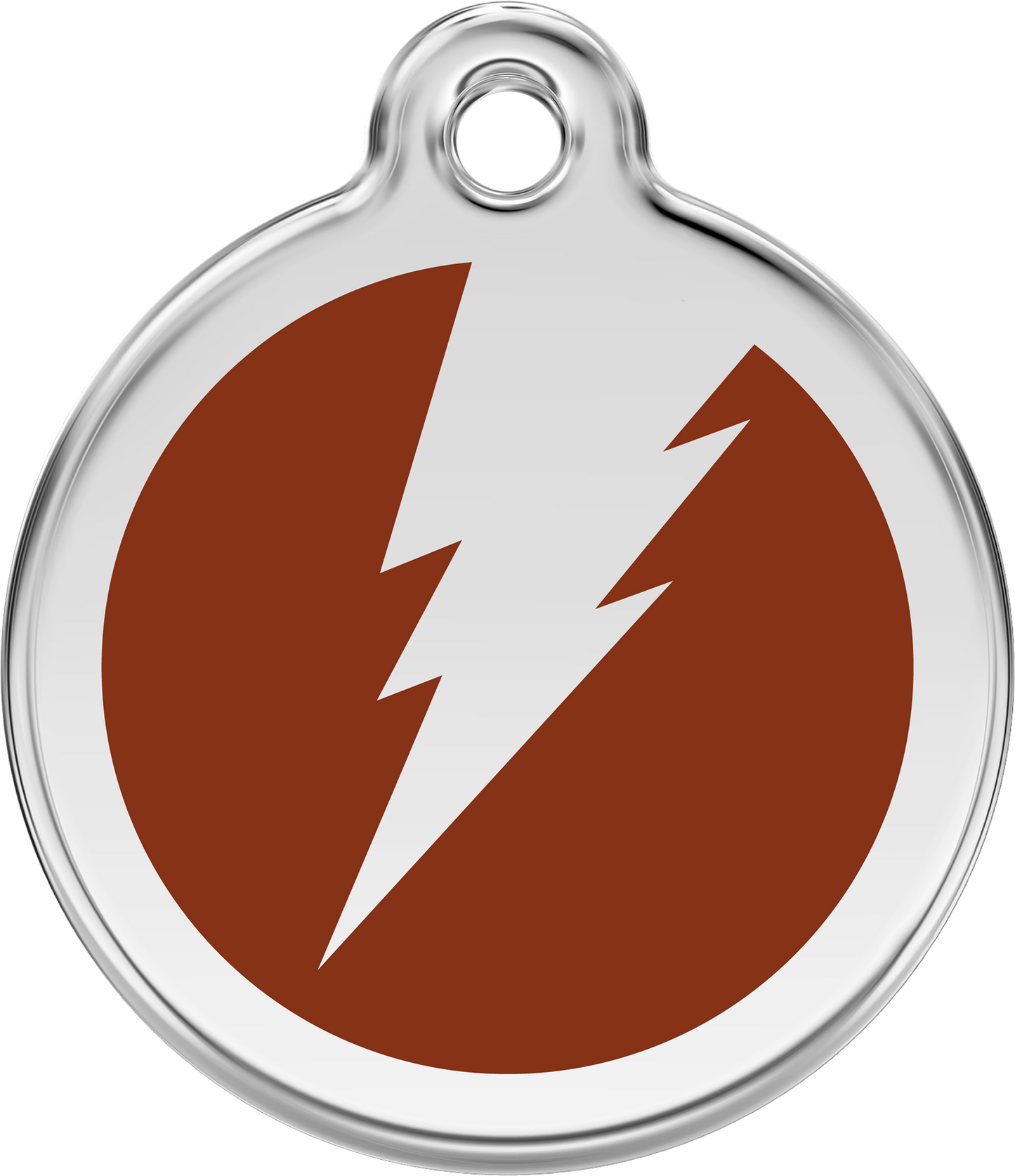 Red Dingo Enamel Dog Tag - Flash