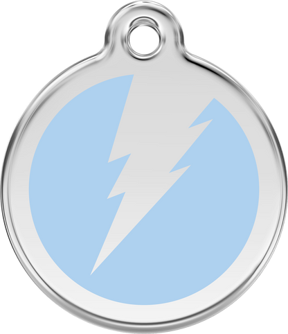 Red Dingo Enamel Dog Tag - Flash