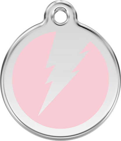 Red Dingo Enamel Dog Tag - Flash