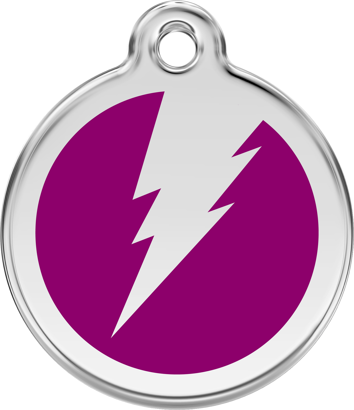 Red Dingo Enamel Dog Tag - Flash
