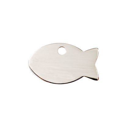Red Dingo Stainless Steel "Fish" Pet Tag