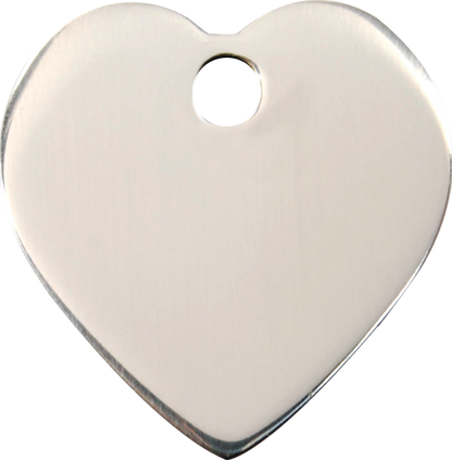 Red Dingo Stainless Steel "Heart" Pet Tag