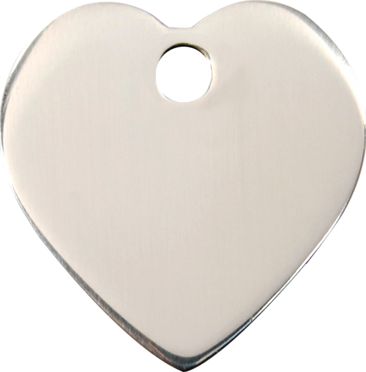 Red Dingo Stainless Steel "Heart" Pet Tag