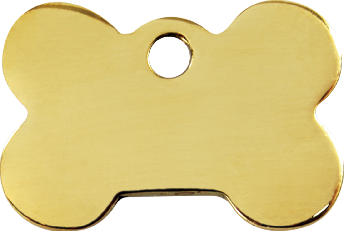 Red Dingo Brass "Bone" Dog Tag
