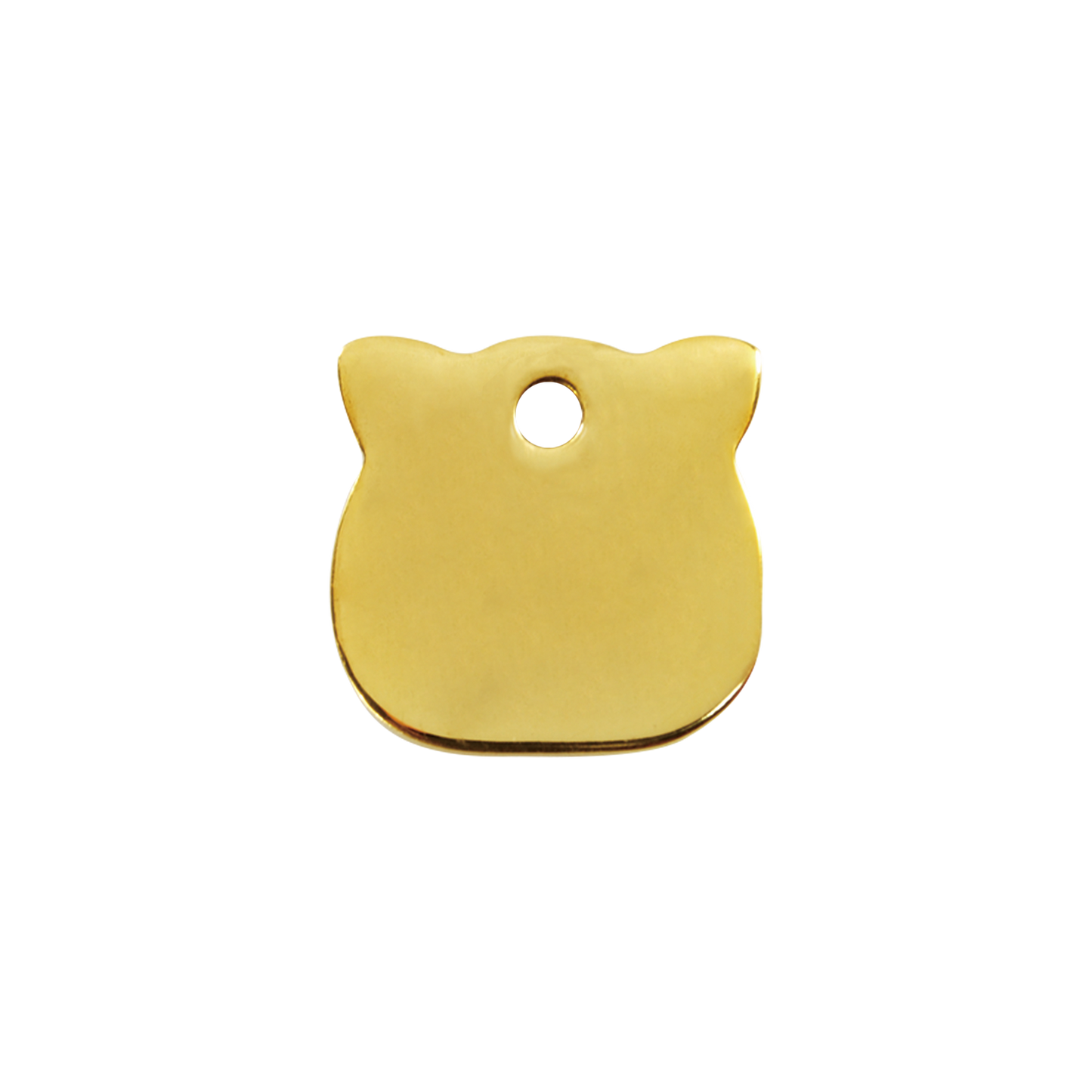 Red Dingo Brass "Cat Head" Pet Tag