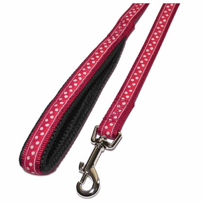 Rosewood Red Spotty Dog Collar & Lead