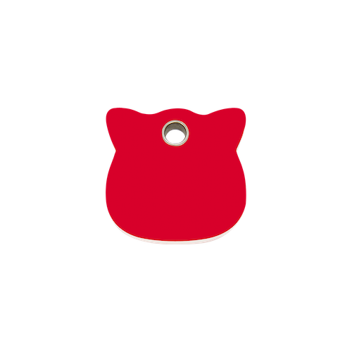 Red Dingo Plastic "Cat Face" Cat Tag
