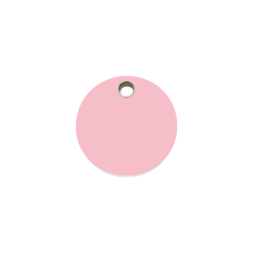 Red Dingo Plastic "Circle" Dog Tag