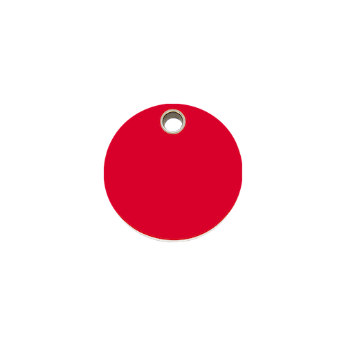 Red Dingo Plastic "Circle" Dog Tag