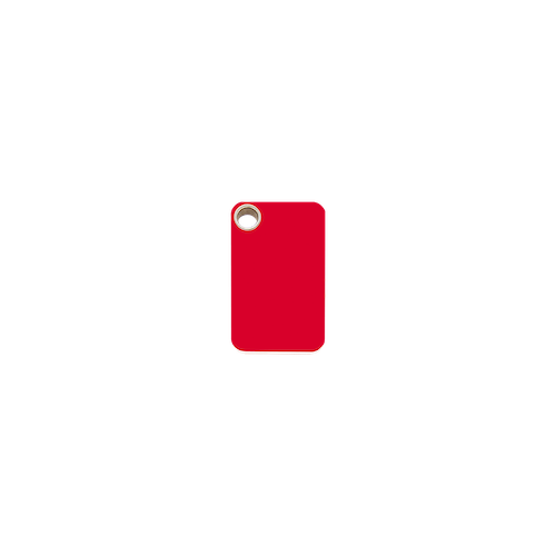Red Dingo Plastic "Rectangle" Dog Tag