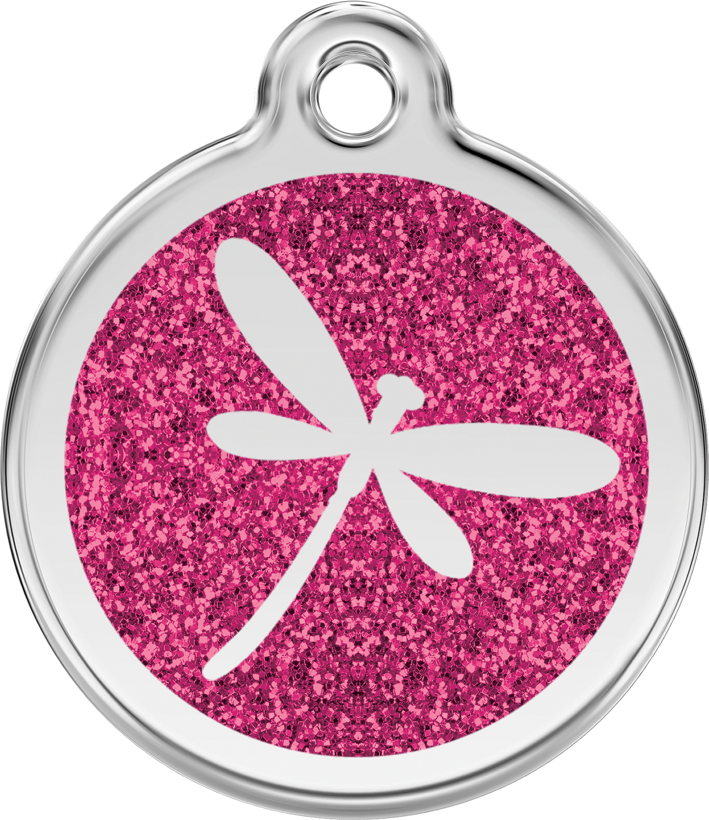 Red Dingo "Dragon Fly" Glitter Dog Tag