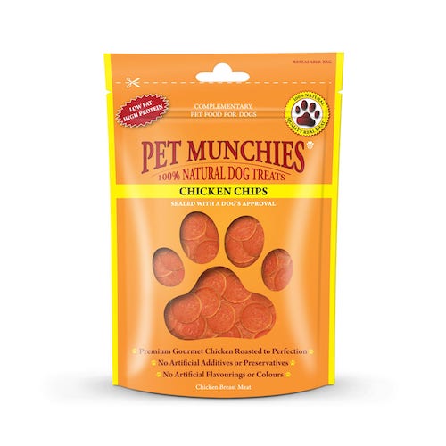 Pet Munchies Chicken Chips Dog Treats 100g