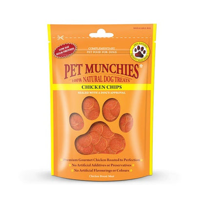Pet Munchies Chicken Chips Dog Treats 100g
