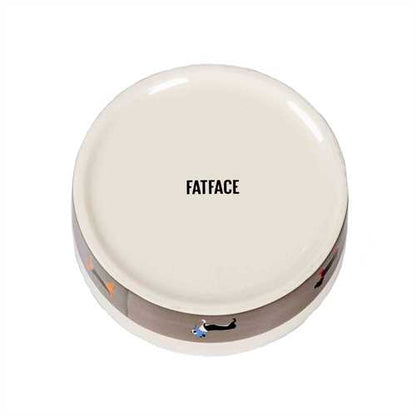 FatFace Marching Dogs Dog Bowl