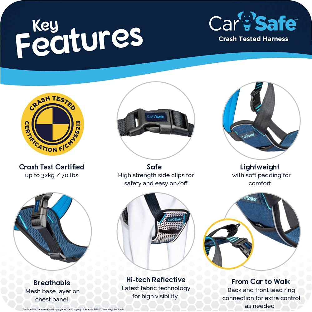 company of Animals CarSafe Crash-Tested Dog Harness